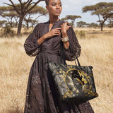 "Barakaya" Leather Tote Bag - BRAVE ONES DEAL
