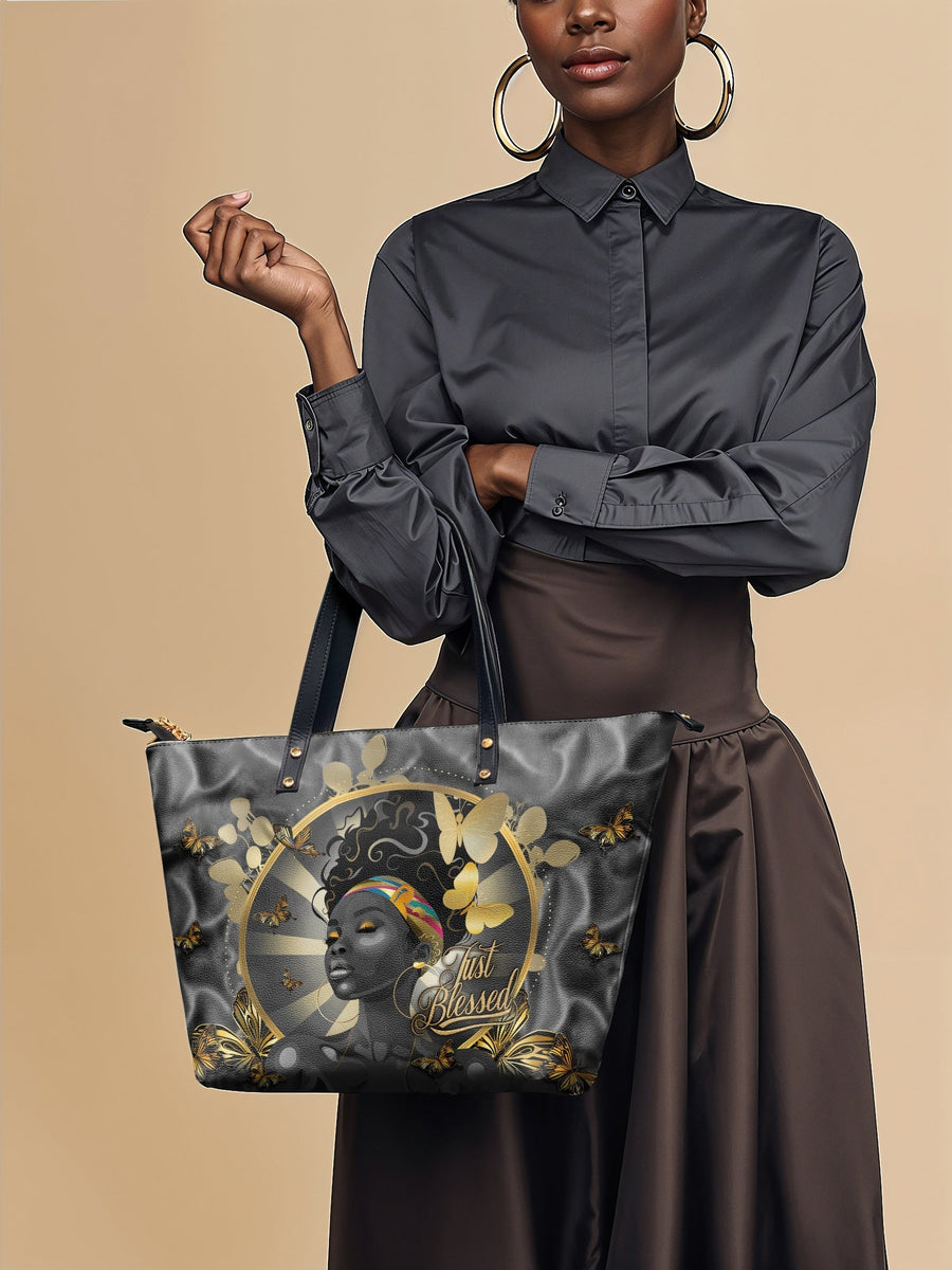 "Barakaya" Leather Tote Bag Matching Set - DD DEAL