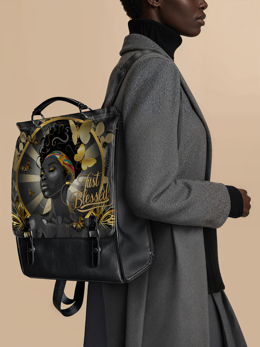 "Barakaya" Leather Backpack