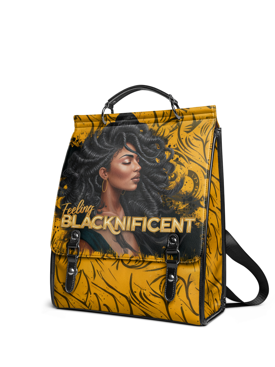 "Blacknificent" Leather Backpack