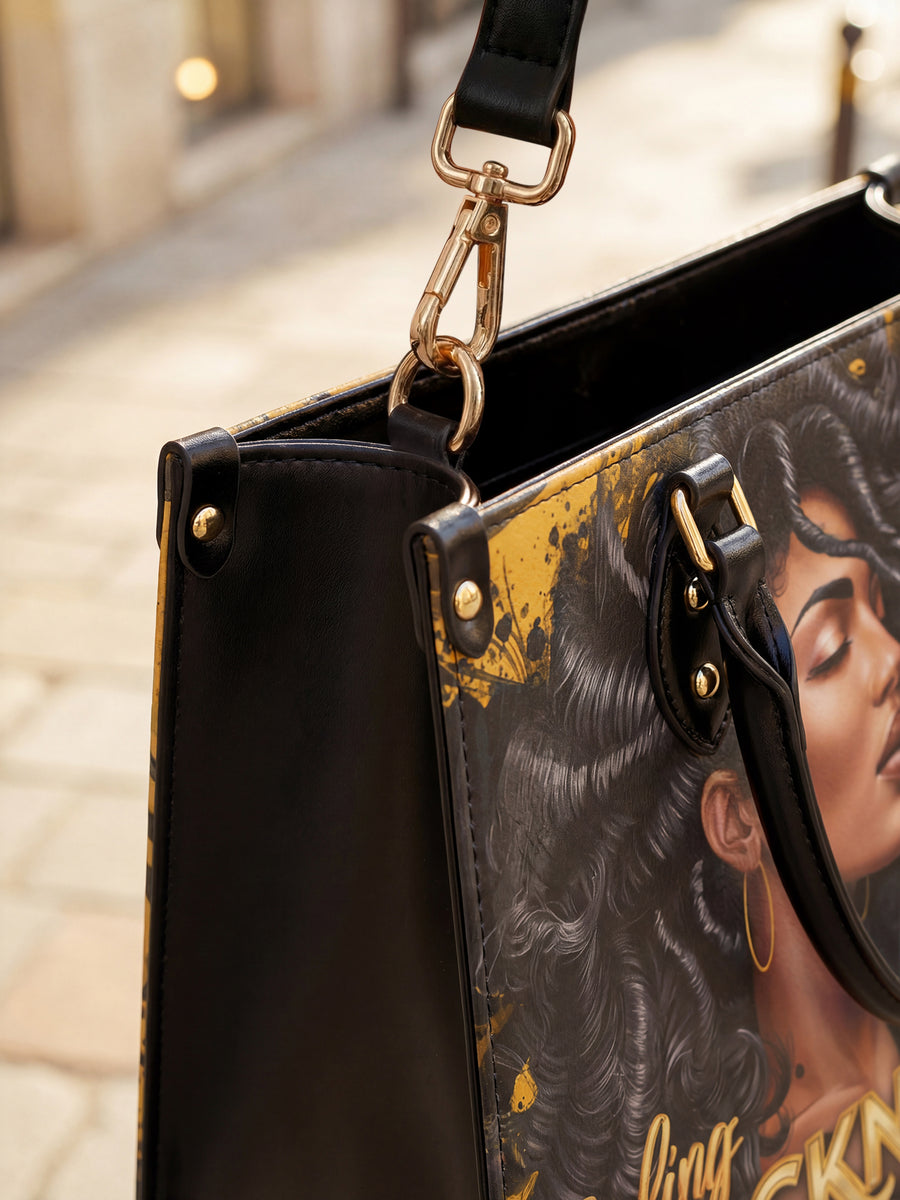"Blacknificent" Leather Handbag