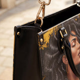 "Blacknificent" Leather Handbag BTS DEAL
