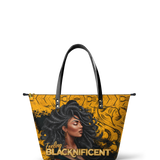 "Blacknificent" Leather Tote Bag BTS DEAL