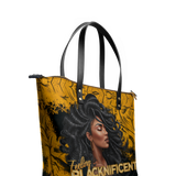 "Blacknificent" Leather Tote Bag BTS DEAL