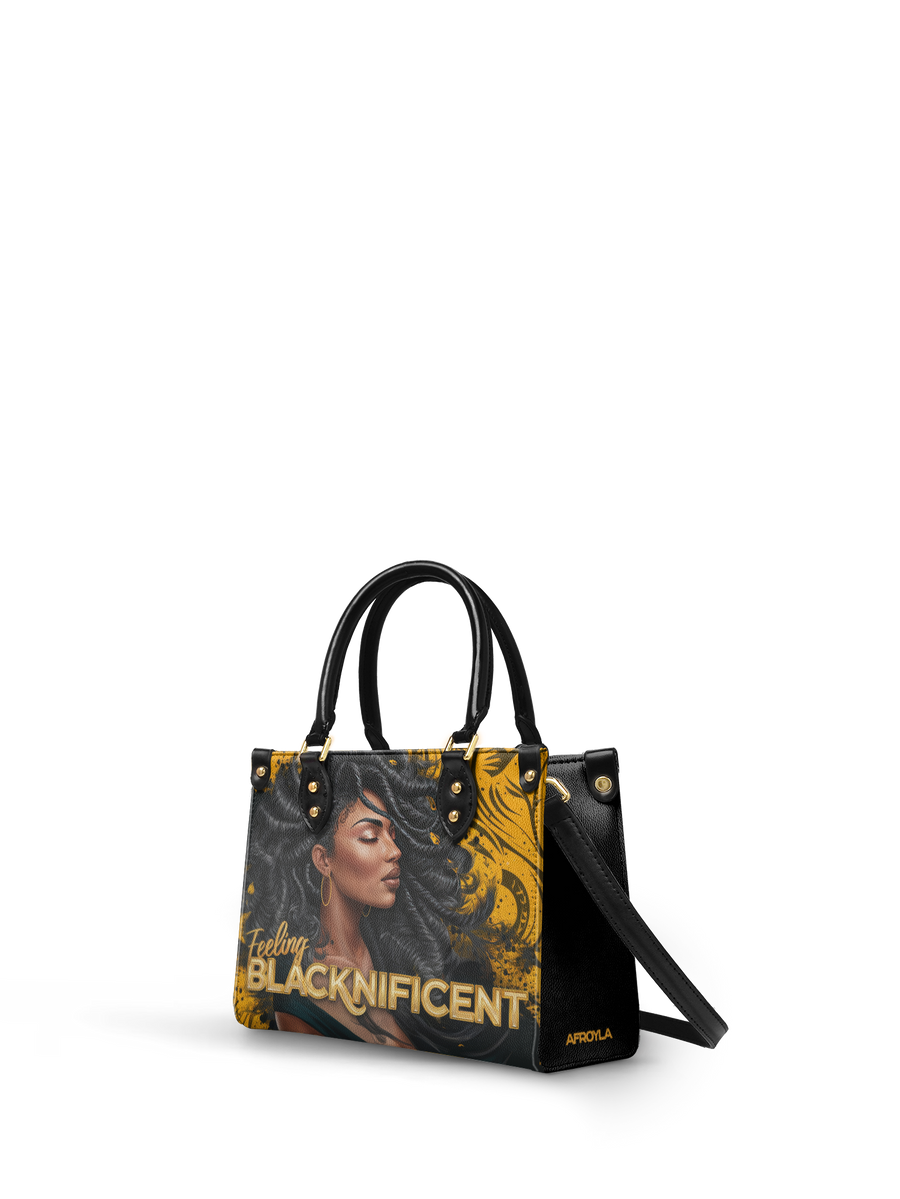 "Blacknificent" Small Leather Handbag