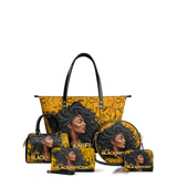 "Blacknificent" Leather Tote Bag BTS DEAL