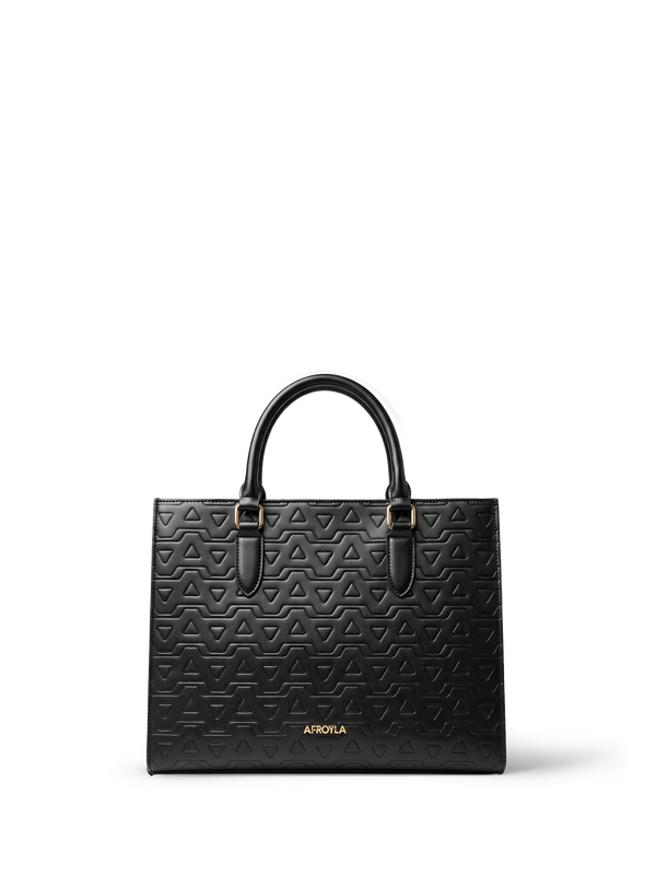 "Dalila" Monogram Leather Handbag