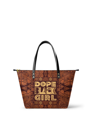 "Dope Black Girl" Leather Tote Bag