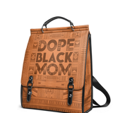 "Dope Black Mom" Leather Backpack Today's Deal