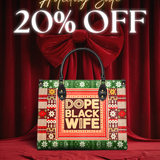 "Dope Black Wife" Frosted Pine Leather Handbag Deal