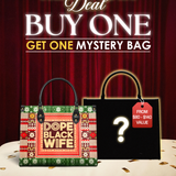 "Dope Black Wife" Frosted Pine Leather Handbag Deal