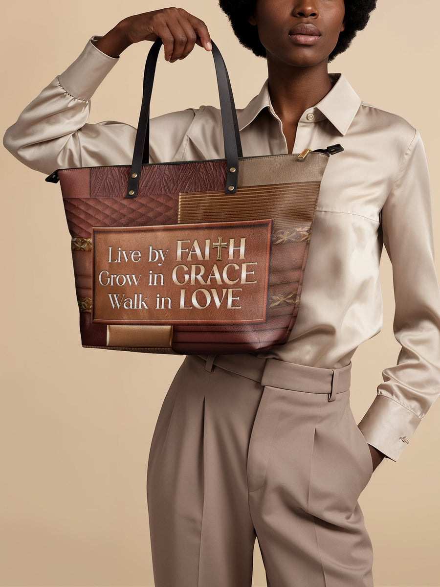"Eliora" Leather Tote Bag Matching Set - DD DEAL