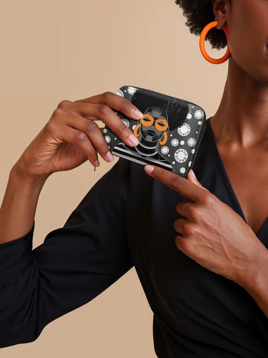"Fahari" Monochrome Mini Wallet FALL CLEARANCE DEAL