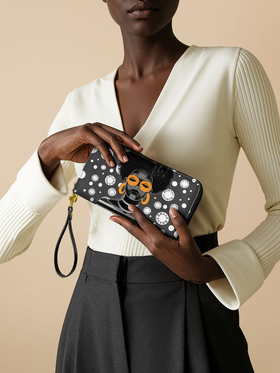 "Fahari" Monochrome Wallet FALL CLEARANCE DEAL