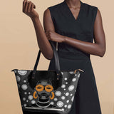 "Fahari" Monochrome Leather Tote Bag BTS DEAL