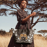 "Fahari" Monochrome Leather Tote Bag BTS DEAL