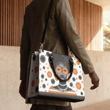 "Fahari" Marshmallow Citrus Leather Handbag Deal