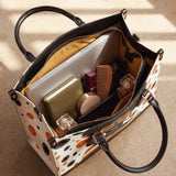 "Fahari" Marshmallow Citrus Leather Handbag Deal