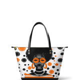 "Fahari" Marshmallow Citrus Leather Tote Bag Deal