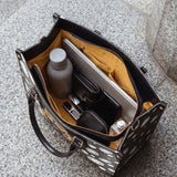 "Fahari" Monochrome Leather Handbag A250 Deal