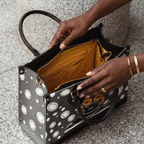 "Fahari" Monochrome Leather Handbag A250 Deal