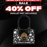"Fahari" Monochrome Small Leather Handbag Deal
