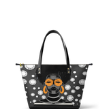 "Fahari" Monochrome Leather Tote Bag BTS DEAL