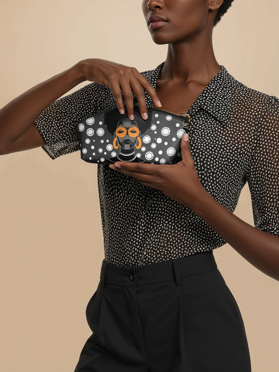 "Fahari" Monochrome Eclipse Makeup Bag