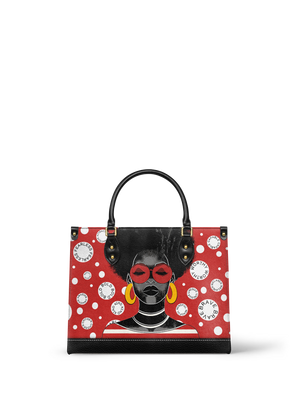 "Fahari" Strawberry Pop Leather Handbag