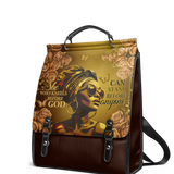 "Godfidence" Leather Backpack