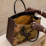 "Godfidence" Leather Handbag - BRAVE ONES DEAL