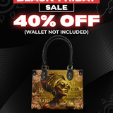 "Godfidence" Small Leather Handbag Deal