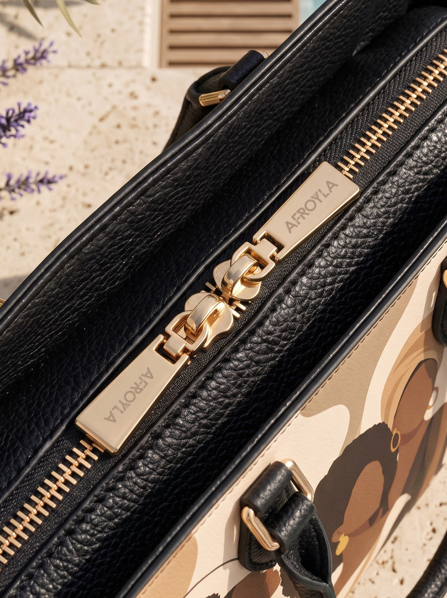 "Haiba" Nembo Leather Handbag
