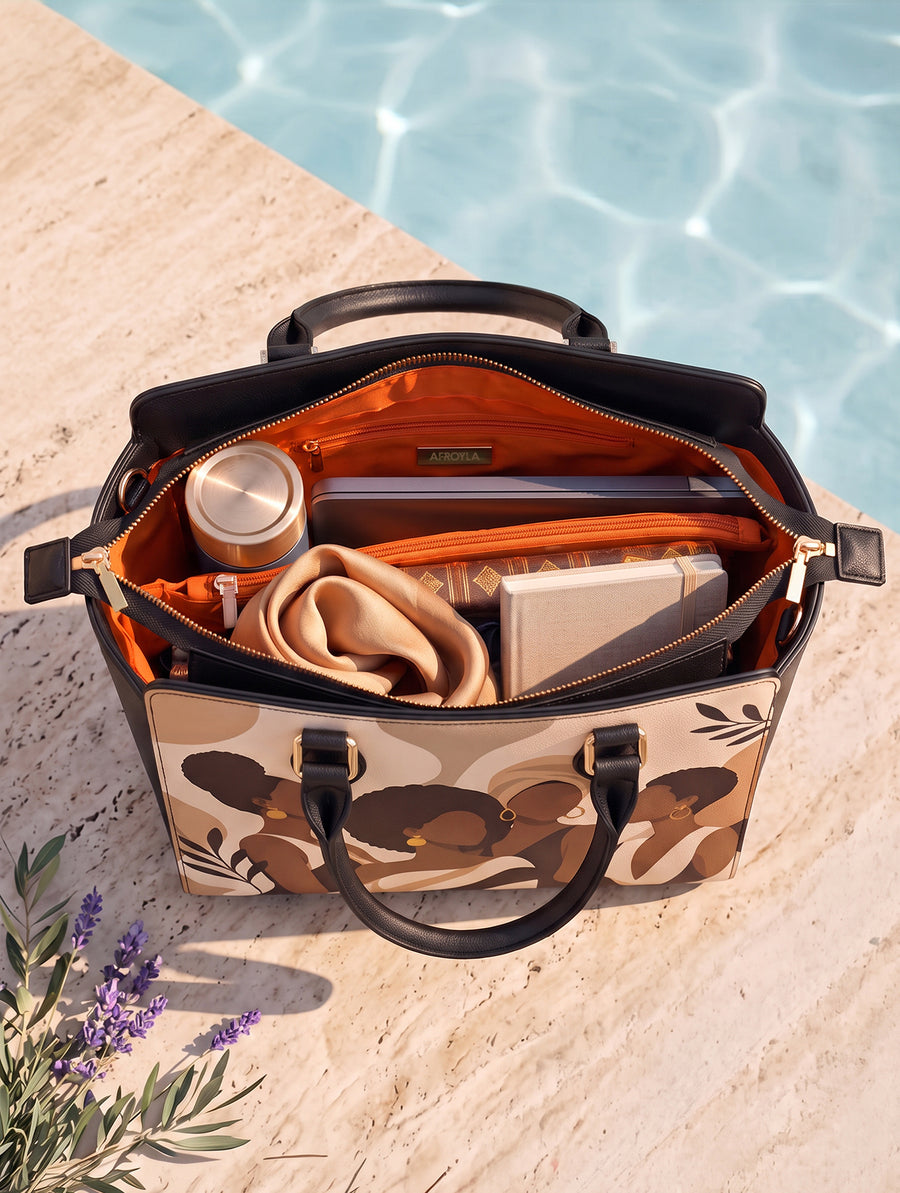 "Haiba" Nembo Leather Handbag