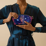 "Imani" Blue Orchid Eclipse Makeup Bag - BRAVE ONES DEAL
