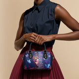 "Imani" Blue Orchid Mini Satchel Deal