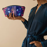 "Imani" Blue Orchid Eclipse Makeup Bag - BRAVE ONES DEAL