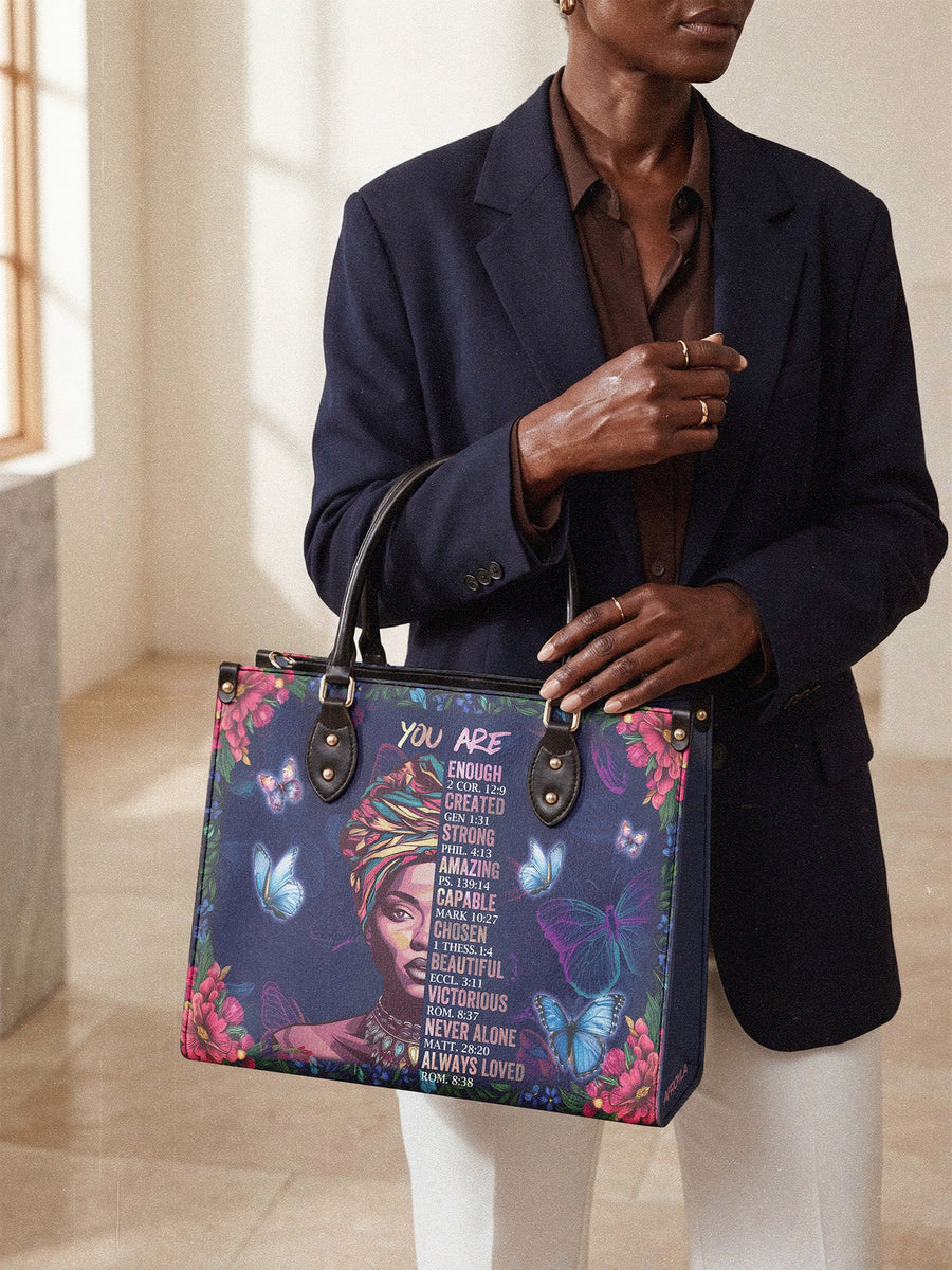 "Imani" Blue Orchid Leather Handbag DD DEAL