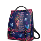"Imani" Blue Orchid Leather Backpack - BRAVE ONES DEAL