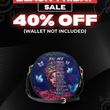 "Imani" Blue Orchid Circle Crossbody Bag Deal