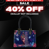 "Imani" Blue Orchid Small Leather Handbag Deal