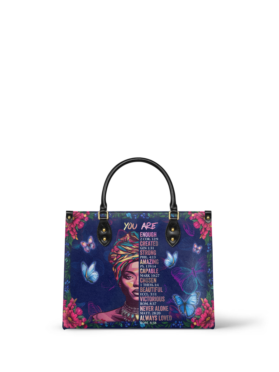 "Imani" Blue Orchid Leather Handbag DD DEAL