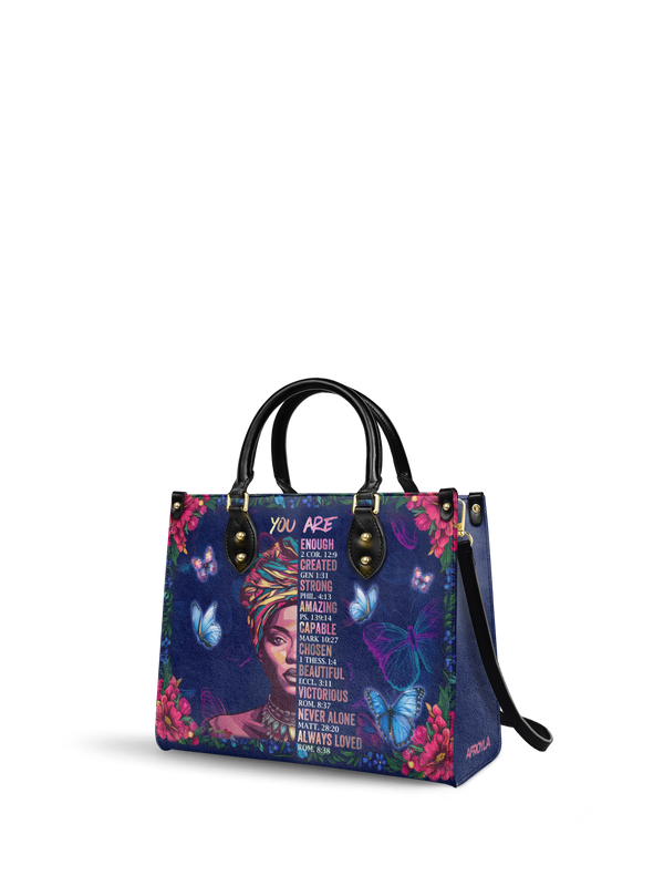 "Imani" Blue Orchid Leather Handbag Matching Set - DD DEAL