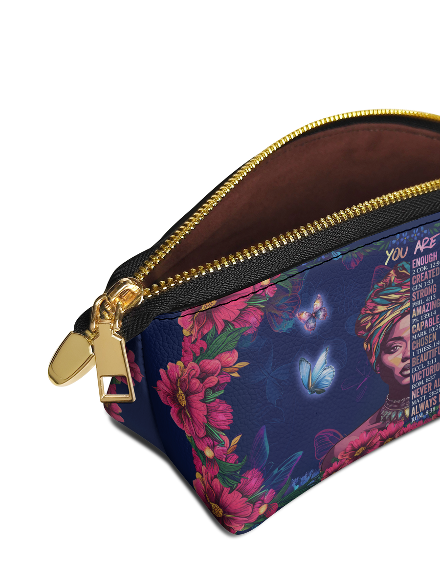 "Imani" Blue Orchid Eclipse Makeup Bag