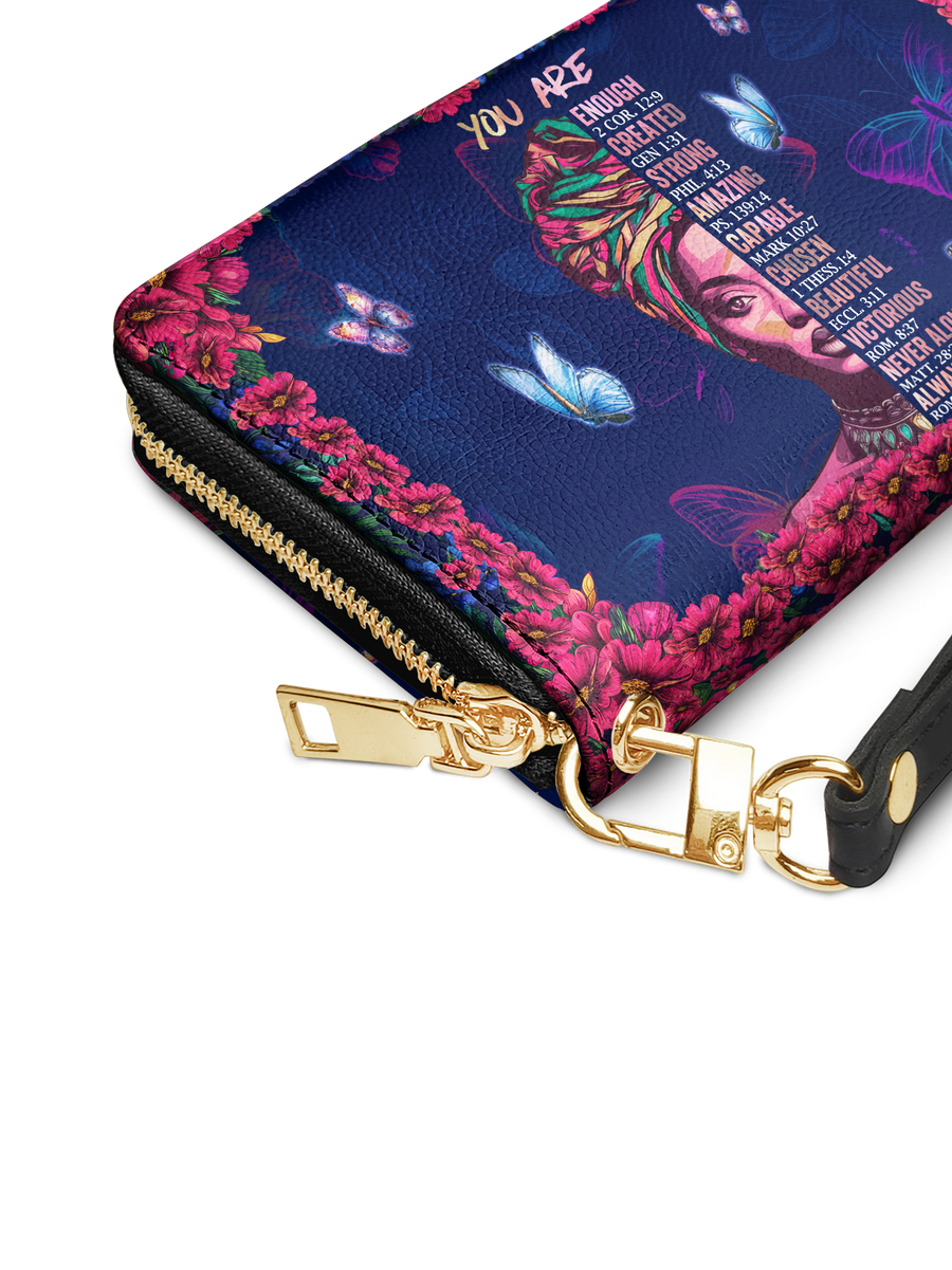 "Imani" Blue Orchid Wallet