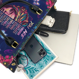 "Imani" Blue Orchid Leather Handbag