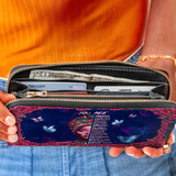 "Imani" Blue Orchid Wallet - BRAVE ONES DEAL