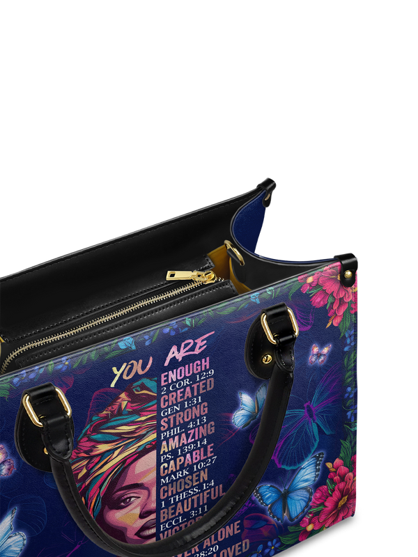 "Imani" Blue Orchid Leather Handbag DD DEAL
