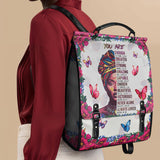 "Imani" Dove White Leather Backpack - BRAVE ONES DEAL