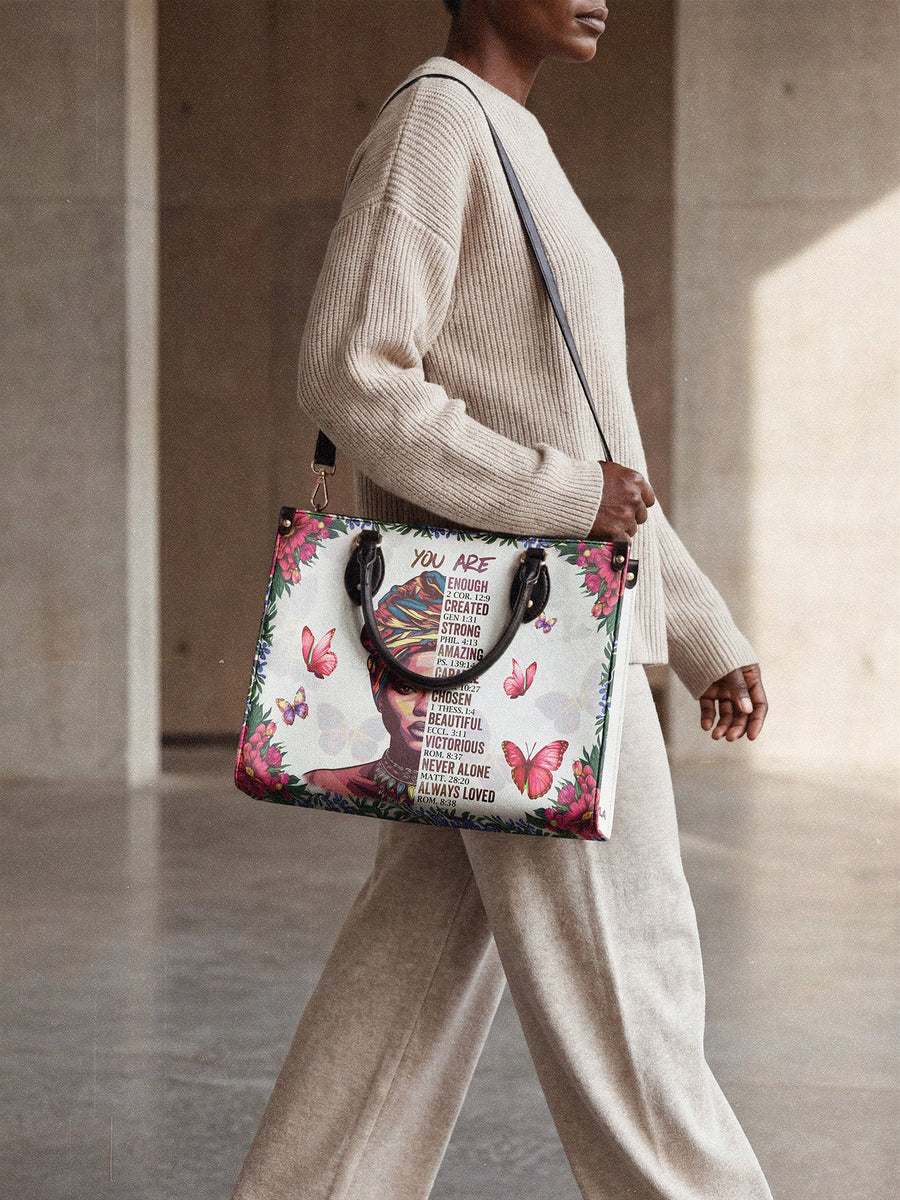 "Imani" Dove White Leather Handbag A250 Deal